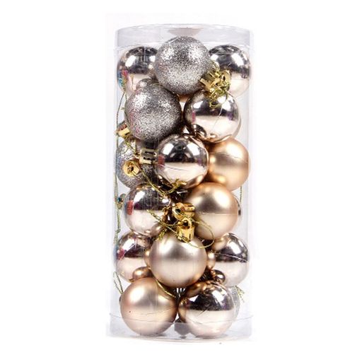 クリスマスツリーボール(24個入り)華やかクリスマス飾りボールオーナメントクリスマスツリーの魅力を引..