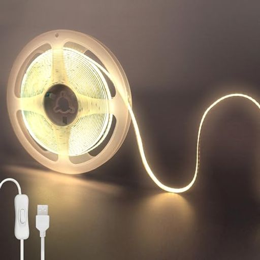 ꥢҥ(CLEARHILL)5V COB LEDȥåץ饤 åդ 2M ʥۥ磻 4000K LED320/M...