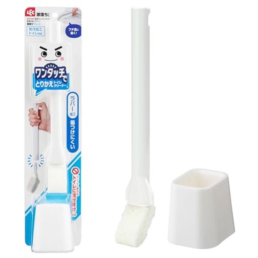 レック(LEC)激落ちワンタッチ交換トイレクリーナー(取り替え式本体)防汚加工トイレ対応ラバー加工B00168