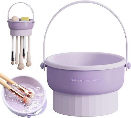 メイクブラシ洗浄セットクリーナーメイクブラシ化粧ブラシクリーナーパッド乾燥用吊り下げネットシリカ..