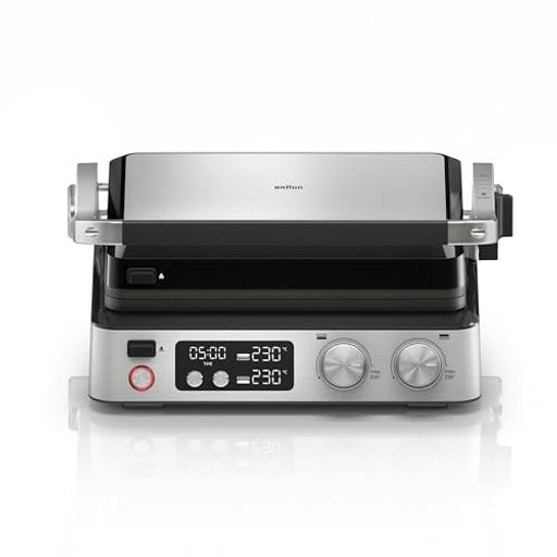 ブラウングリルマルチグリル7CG7040ホットプレートホームパーティー2枚プレート波型平型グリルBBQ温度調節タイマー機能保温収納洗いやすい時短ハイパワー多用途ドイツ設計ファミリーパ…