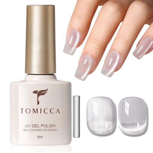 TOMICCAマグネットネイル微粒子カラーマグネットジェル8ml磁石付きジェルネイルマグネットキャットアイ..