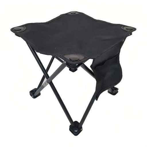 折りたたみ椅子アウトドアチェアコンパクトチェア[200kg耐荷重認証の”軽量”x”簡単”折りたたみ椅子](黒1)