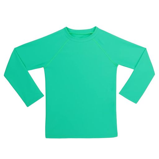 [ESTAMICO]キッズ長袖ラッシュガードTシャツUVカットUPF+50子供用水着水陸両用(ダークグリーン・150CM/10T)