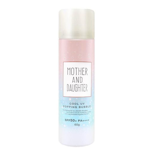 MOTHERANDDAUGHTERマザーアンドドータークールUVポッピングバブル日焼け止めジェルスプレーSPF50+PA++++60g MOTHERANDDAUGHTERマザーアンドドータークールUVポッピングバブル日焼け止めジェルスプレーSPF50+PA++++60g
