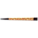 J-kitchensPBT22.2cm六角箸千代紙花うさぎ日本製