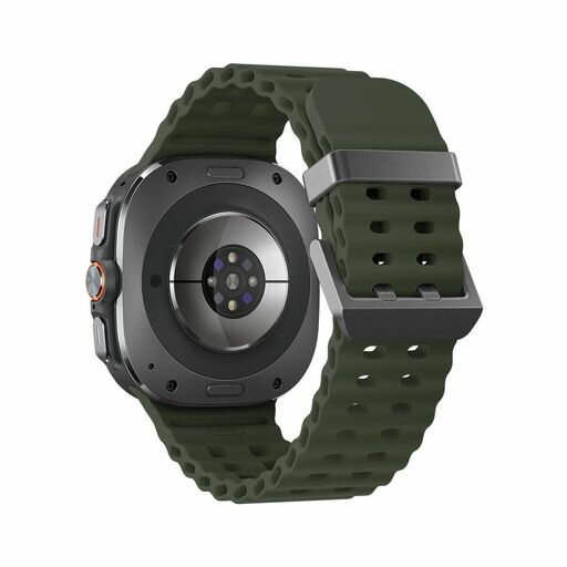 コンパチブル SAMSUNG GALAXY WATCH ULTRA バンド 47MM メンズ、シリコン スポーツ オーシャン 水捌けのよいストラップ 柔らかい 触り心地良い コンパチブル SAMSUNG GALAXY WATCH ウルトラ バンド