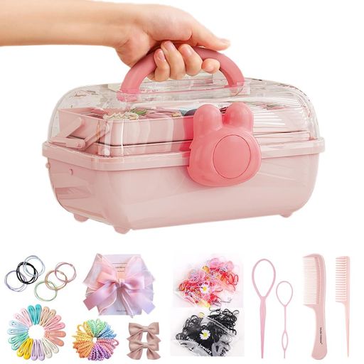 GALSANG女の子ヘアクリップヘアピンヘアアクセサリーヘアゴムプレゼント豪華ヘアアクセサリーセットキッズ小学生子供用リボン髪留め髪飾り御祝い誕生日クリスマスプ...