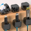 FANITUHANケーブルホルダー超強磁力ケーブルクリップ6個セットマグネット式ケーブルスムーズ調整可能配線止め配線整理コードクリップコードホルダー貼り付け収納壁車ケーブル固定TYPE-C…(3)