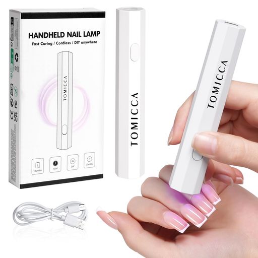 TOMICCAネイルライトペン型ミニネイルライト全てのジェルネイルアート対応LED&UV仮硬化USB充電手足両用..