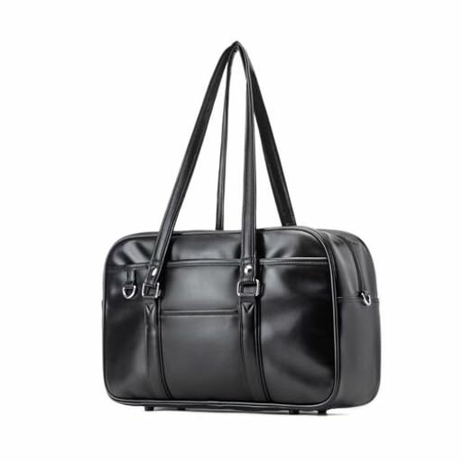 zuevichnスクールバッグ高校生女子ボストンバッグ学生大容量合皮男女兼用