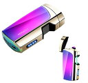 TIKIUKI電気ライター赤外線誘導防風ライターusb充電式アークライターバッテリーインジケーター付きキャンドル用ライター誕生日プレゼント