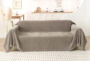 HOMEFIRST北欧風マルチカバー長方形180*300CM大判シェニールマルチカバーソファーソファーカバー23人掛けおしゃれブランケットフリンジ付きベッドカバ...