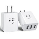 素直な虹USB充電器USBコンセント【2個セットPSE認証済】ACアダプター3ポート3.1AiPhone/Xperia/SamsungGalaxy/Androi...