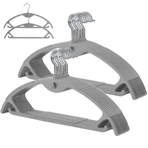 Artifiハンガーかたくずれ防止すべらない20本組跡がつかない連結フック付きスーツハンガー洗濯物干し360度回転多機能ハンガースリム収..