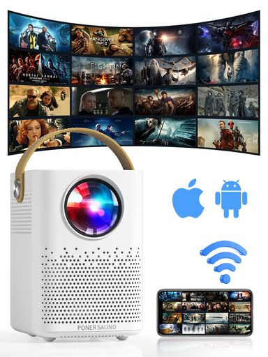 WIFIプロジェクター 1080P フルHD互換 8500ルーメン 720P本機解像度 デュアルスピーカー 内蔵【100インチスクリーン付き】ケーブルから直接スマホに接続する必要がなく、HDMI/USB/AUDIO OUTなどのポート接続リモコン操作対応 WIFIプロジェクター 1080P フルHD互換 8500ルーメン 720P本機解像度 デュアルスピーカー 内蔵【100インチスクリーン付き】ケーブルから直接スマホに接続する必要がなく、HDMI/USB/AUDIO OUTなどのポート接続リモコン操作対応