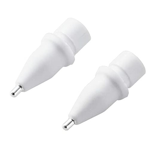 エレコム APPLE PENCIL専用交換ペン先 (2個セット) 金属製 極細 太さ1MM 【 第1世代・第2世代対応 】 ホワイト P-TIPAP01 エレコム APPLE PENCIL専用交換ペン先 (2個セット) 金属製 極細 太さ1MM 【 第1世代・第2世代対応 】 ホワイト P-TIPAP01