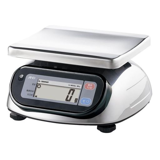 Rakuten - A&D防塵・防水デジタルはかりSL-2000WPはるかに小さいひょう量:2000g最小表示:1g皿寸法:232(W)*192(D)mmはるかに大きい