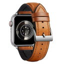 コンパチブル APPLE WATCH バンド 40MM 38MM 41MM 42MM コンパチブル アップルウォッチバンド オイルワックスレザー 革ベルト 内側シリコン製 通気性 コンパチブル IWATCH ベルト SE SE2 SERIES(2)