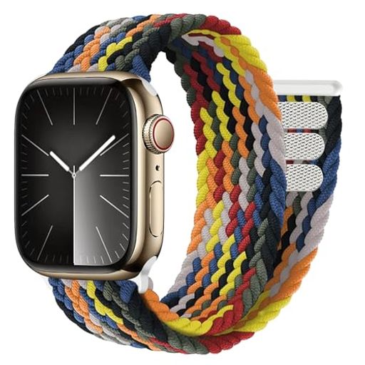 [Wowstrap]編組ナイロンバンドコンパチブルアップルウォッチバンド44mm40mm45mm41mm49mm42mm38mmレディース/メンズ、通気ナイロンスポーツバンド、コンパチブルアップルウォッチバンド