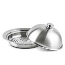 Doveja蒸し器フライパン用20~26cmフライパン用18-8ステンレス蒸しプレート高ドーム型厚材質フライパンにのせて簡単蒸しプレート簡単蒸し料理大手飲食店愛...