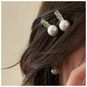 MISSMUMUヘアアクセサリー2個セットヘアクリップシルバーアクセサリー真円真珠髪飾りリボンピンヘアアレンジバレッタまとめ髪ヘアピン女性レディース結婚式パーテ...