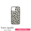 ケイト・スペード ニューヨーク スマホケース ☆楽天クーポン☆ スマホケース 携帯ケース iphone14Plus ケース kate spade ケイトスペード City Leopard Black KSNY Protective Hardshell アイフォン アイホン 携帯カバー おしゃれ 可愛い かわいい