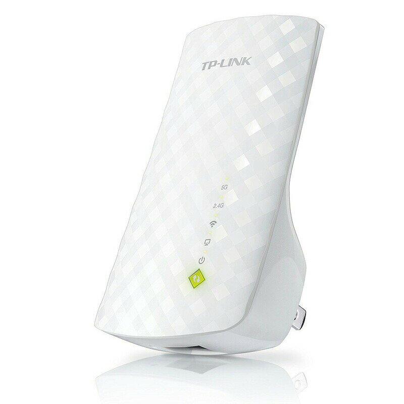 無線LAN中継器 RE200 11ac/n/a/g/b 433Mbps+300Mbps デュアルバンド 3年保証製品特長 製品仕様・お問い合わせ先 ご注意 製品特長 無線LAN中継器　デュアルバンド接続対応 商品説明 コンセント直結型のコンパクトなデザインで設置や移動もかんたんです。LANポートと有線デバイスを繋ぎ、イーサネットコンバーターとしても利用できます。 デュアルバンドで同時接続 デュアルバンドに対応しており、最大速度は合計750Mbps*。 簡単セットアップ ルーターのWPSボタンとRE200/RのREボタンを押すだけで2分以内にネットワークを接続。一度既存のルーターと接続すれば再度設定不要です。 LAN端子用無線子機にもなります RE200/Rの有線LANポートを使用すればLAN端子用無線子機となります。Wi-Fi接続ができないBlu-rayプレーヤー、ゲーム機、パソコンなどをWi-Fiからの有線接続が可能です。もちろん同時にWi-Fi機器とも接続可能です。 LEDが教えてくれます 正面にあるLEDが、ルーターとの接続状況をわかりやすく教えてくれます。表示に合わせて最適な設置場所を探してみましょう。 製品仕様・お問い合わせ先 型番 RE200/R JANコード 6935364086756 本体サイズ 横110.0mm × 高さ75.2mm × 奥行65.8mm 本体重量 95g 製品構成 本体、かんたん設定ガイド、LANケーブル