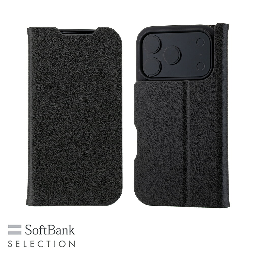 樂天商城 - SoftBank SELECTION マグネティック Stand Flip for iPhone 17 Pro ブラック SB-I025-FBMG/BK