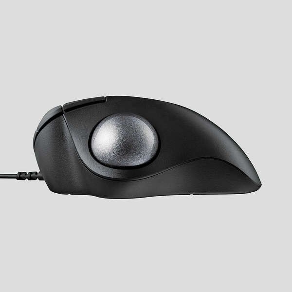 ELECOM エレコム トラックボール マウス 有線 5ボタン 人工ルビーユニット エルゴノミクス 【 Windows 11 / 10 macOS ChromeOS 各種対応 】 ブラック