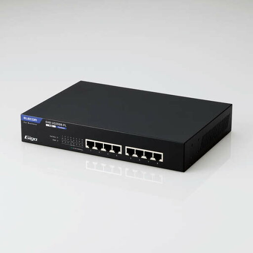 ELECOM レイヤー2 Giga対応 PoE アンマネージスイッチ 8ポート EHB-UG2D-PLシリーズ ELECOM レイヤー2 Giga対応 PoE アンマネージスイッチ 8ポート EHB-UG2D-PLシリーズ