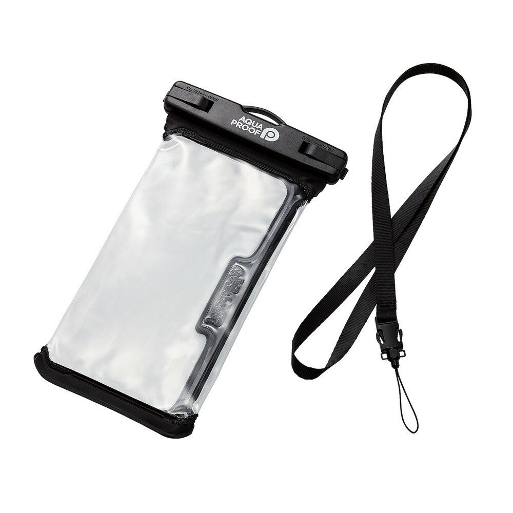 樂天商城 - ELECOM エレコム スマホ用防水ケース/IPX8/ネックストラップ付/立体/ブラック