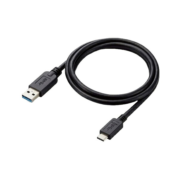 樂天商城 - エレコム ELECOM USB3.1ケーブル/A-Cタイプ/ノーマル/1m/ブラック