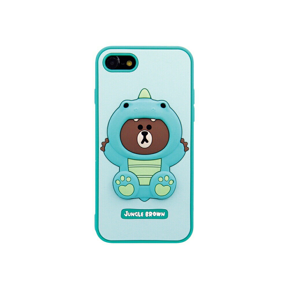 樂天商城 - スマホケース 携帯ケース iphoneSE2/8/7 ケース LINE FRIENDS ライン フレンズ グリーン シリコン アイフォン アイホン 携帯カバー おしゃれ 可愛い かわいい