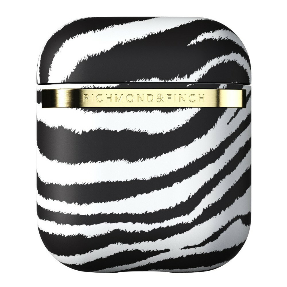Richmond&Finch リッチモンドアンドフィンチ AirPods エアーポッズ ケース ハード ケース ブラック ゼブラ 2021 Zebra Case