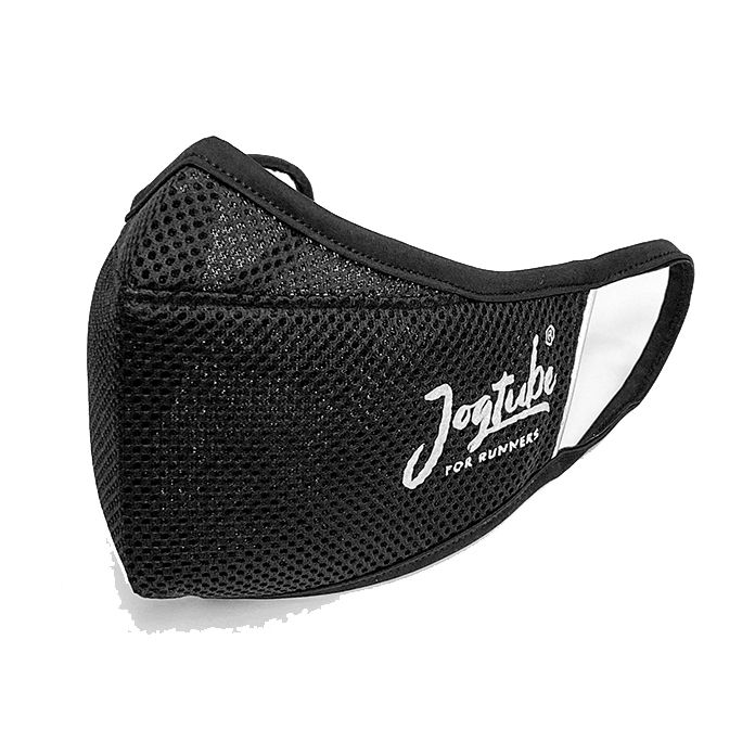 Jogtube Mask ms ウイルスシールドブラック Mサイズ マスク スポーツ 息苦しくない 立体形状 リフレクター付き 通気性 接触冷感 吸汗速乾 抗ウイルス 消臭機能 繰り返し使える 呼吸しやすい ランニング トレーニング 飛沫対策