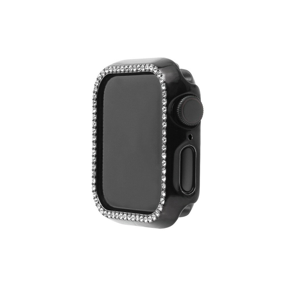 WEARPLANET ウェアプラネット ラインストーンハードケース for Apple Watch 44mm ブラック
