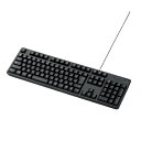 エレコム 有線キーボード/メンブレン式/フルサイズ/ブラック