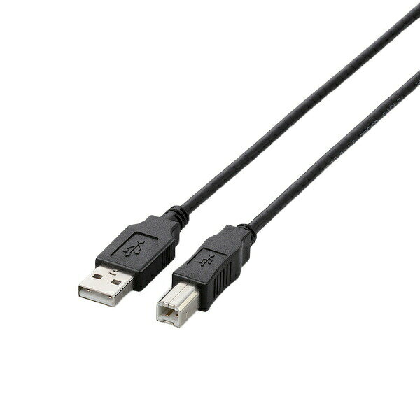 樂天商城 - エレコム USB2.0ケーブル/A-Bタイプ/ノーマル/2m/ブラック