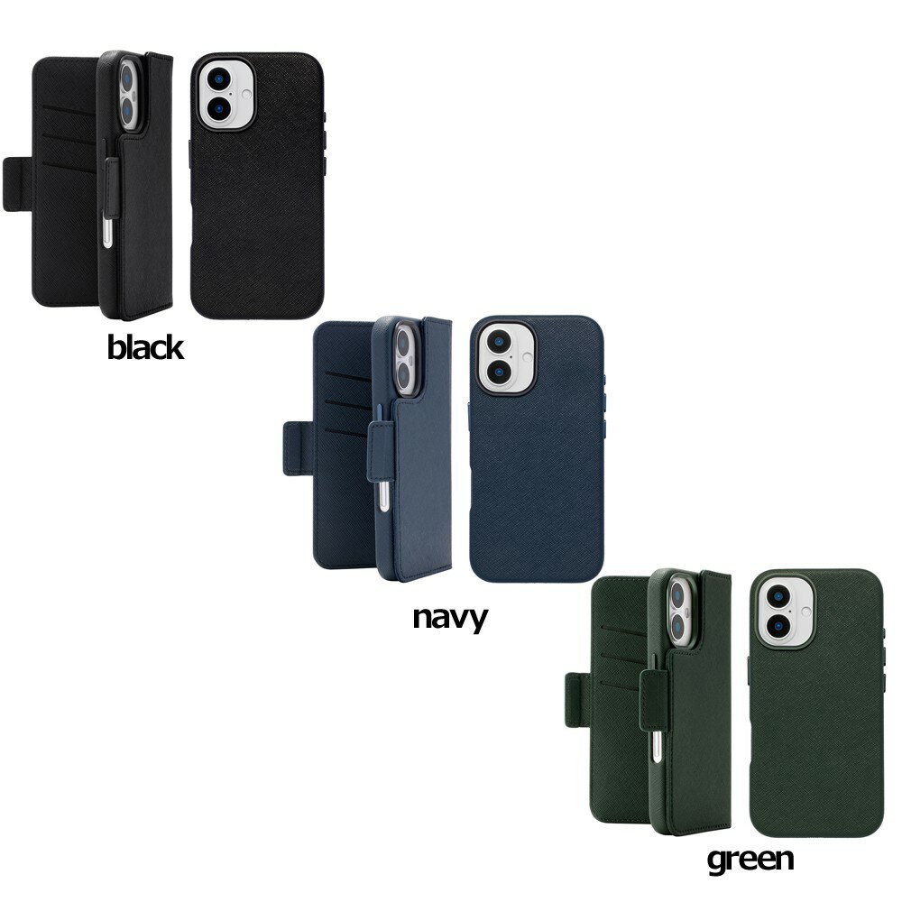 樂天商城 - ユニケース 2Way Mag Flip Case for iPhone 16