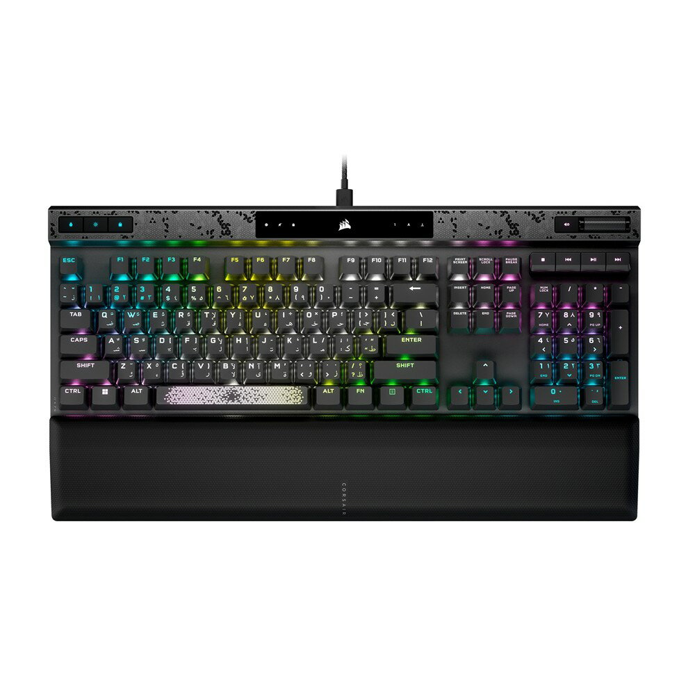 コルセア Corsair K70 MAX RGB MGX CORSAIR AXON 日本語配列 キーボード 磁気 メカニカル ゲーミングキーボード eスポーツ ゲーム PC カスタマイズ 高耐久性 タイピング制御 FPS TPS MMORPG フルサイズ 磁気パームレスト パソコン アクセサリ スタイリッシュ スチールグレー