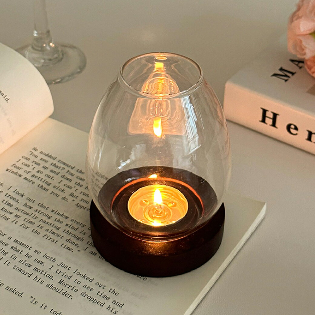 【365日配送】最大1000円OFFクーポン！ 卵型ガラスキャンドルホルダー　キャンドルホルダー　かわいい　おしゃれ　アロマキャンドル　韓国風　韓国風インテリア　オブジェ　キャンドルたて　アロマキャンドルたて　【e.trema.】【エトレマ】　　撮影小物