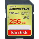 SanDiskサンディスクエクストリームプラスSDXCUHS-Iカード256GB