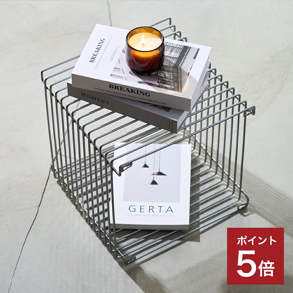 【365日配送】最大1000円OFFクーポン！ ワイヤーシェルフ シルバー ブラック ラック ワイヤーフレーム シルバーラック メタルラック サイドテーブル 収納ラック シルバーバスケット ビング ステンレス サイドテーブル 什器 韓国インテリア【e.trema.】【エトレマ】