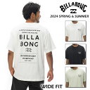 ビラボン tシャツ メンズ BILLABONG DECAF TEE Tシャツ 【2024年春夏モデル】 be011213 半袖 tシャツ 黒 白 ワイドフィット クルーネック サーフ系 ブランド ビラボン サーフィン スケートボード スノーボード サーフブランド バックプリント ロゴ 人気 おすすめ