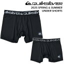 クイックシルバー 水着 インナー ショーツ アンダーショーツ メンズ QUIKSILVER QS BOX 【2025年春夏】 QUD251002 ボクサータイプ インナーパンツ サポーター サーフブランド 水着 ウェットスーツ インナー サーフィン ウェイクサーフィン 海 海水浴 プール マリンスポーツ