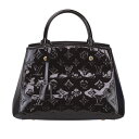 【LOUIS VUITTON】LV ルイ ヴィトン M50403 モンテーニュ BB モノグラム ヴェルニ アマラント ワインレッド系 パテントレザー 2WAYハンドバッグ ショルダーバッグ 【送料無料】【中古】