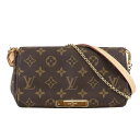 【LOUIS VUITTON】LV ルイヴィトン フェイボリットPM M40717 モノグラム ブラウン キャンバス/レザー ハンドバッグ/ショルダーバッグ 2...