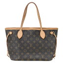 【LOUIS VUITTON】LV ルイ・ヴィトン M40155 ネヴァーフルPM 旧型 モノグラム ブラウン PVCコーティングキャンバス/レザー トートバッグ 【送料無料】【中古】