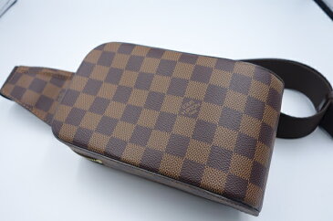 【LOUIS VUITTON】LV ルイ・ヴィトン N51994 ダミエ ジェロニモス ブラウン ショルダーバッグ ボディバッグ 美品【送料無料】【中古】